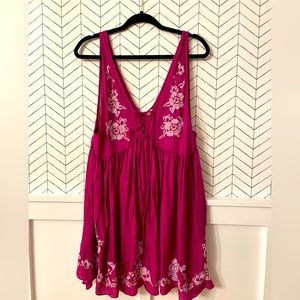 Free People dress with embroidery